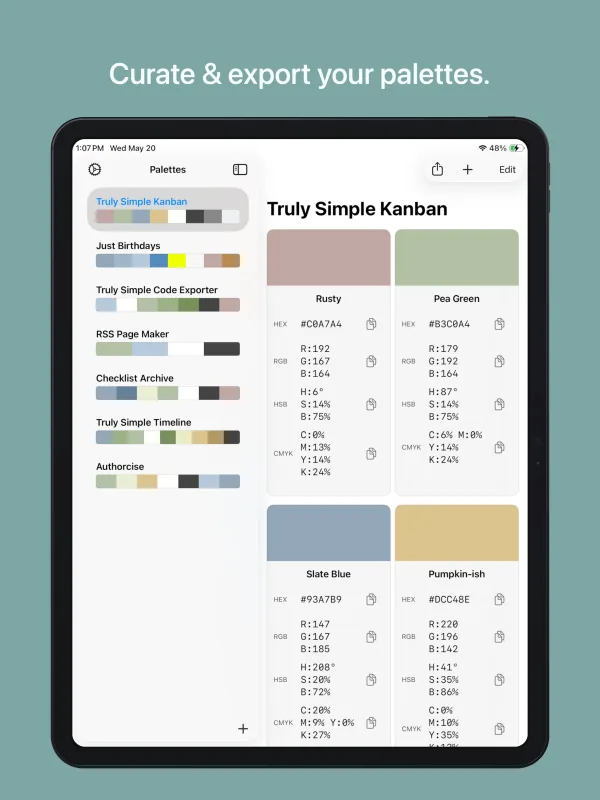 Color Archive iPad screenshot 1