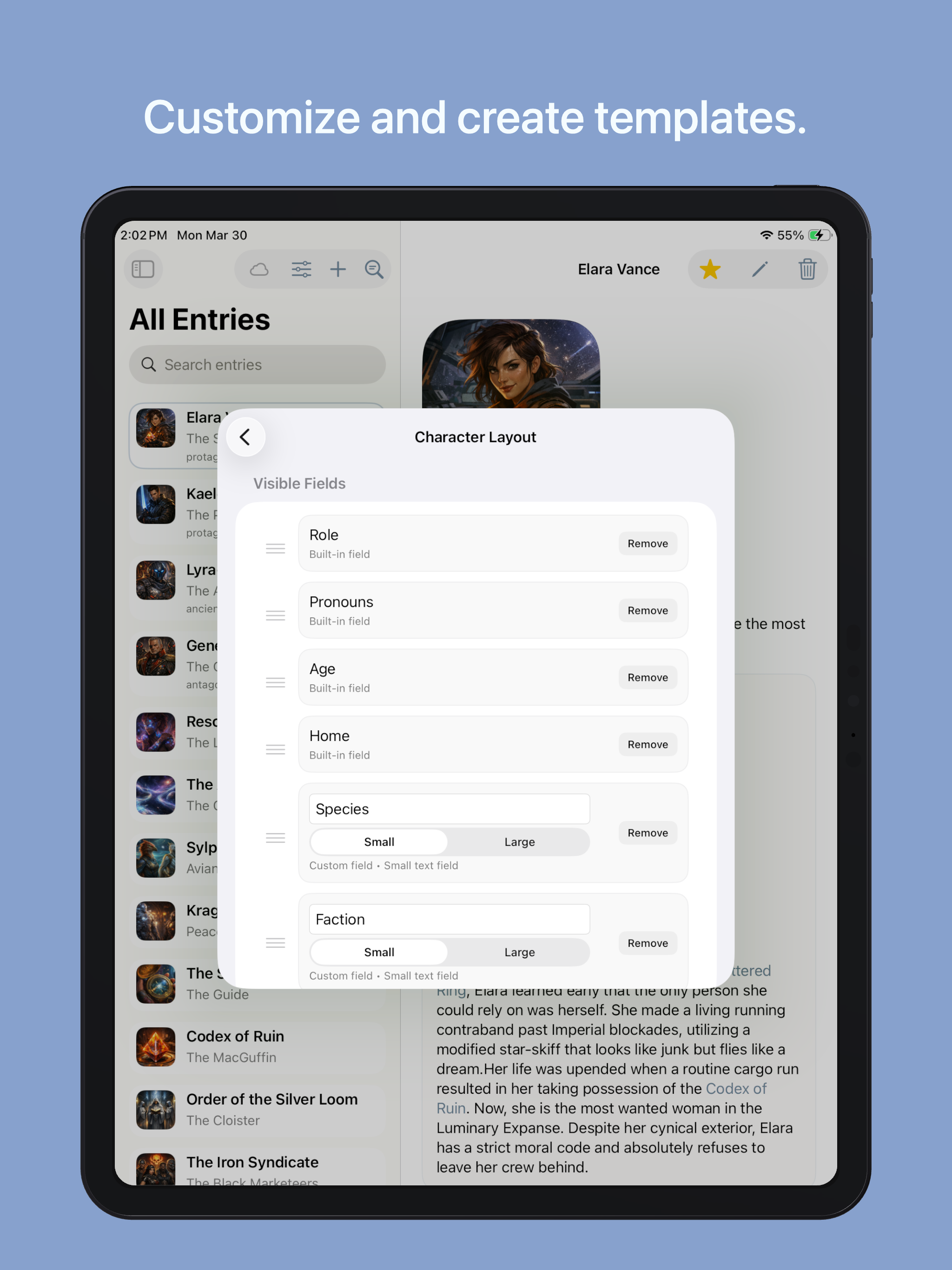 Story Wiki iPad screenshot 3