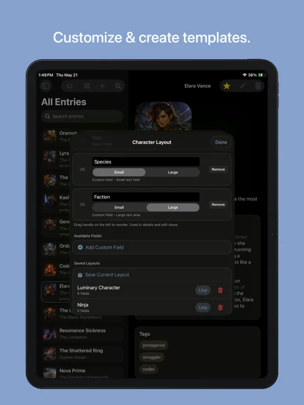 Story Wiki iPad screenshot 3