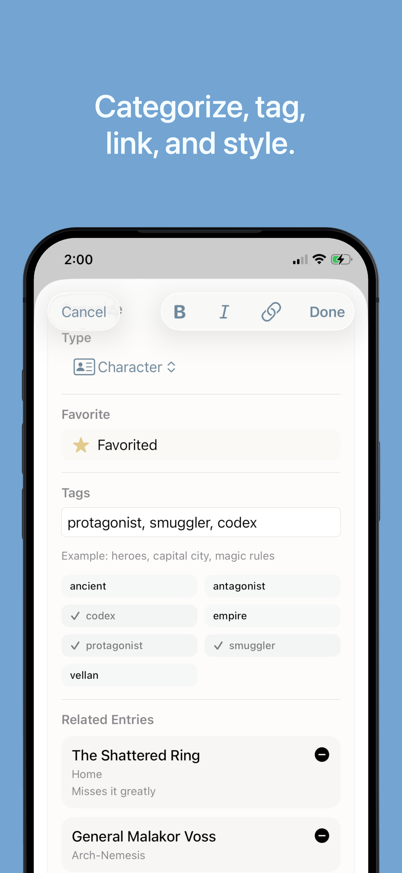 Story Wiki iO screenshot 2