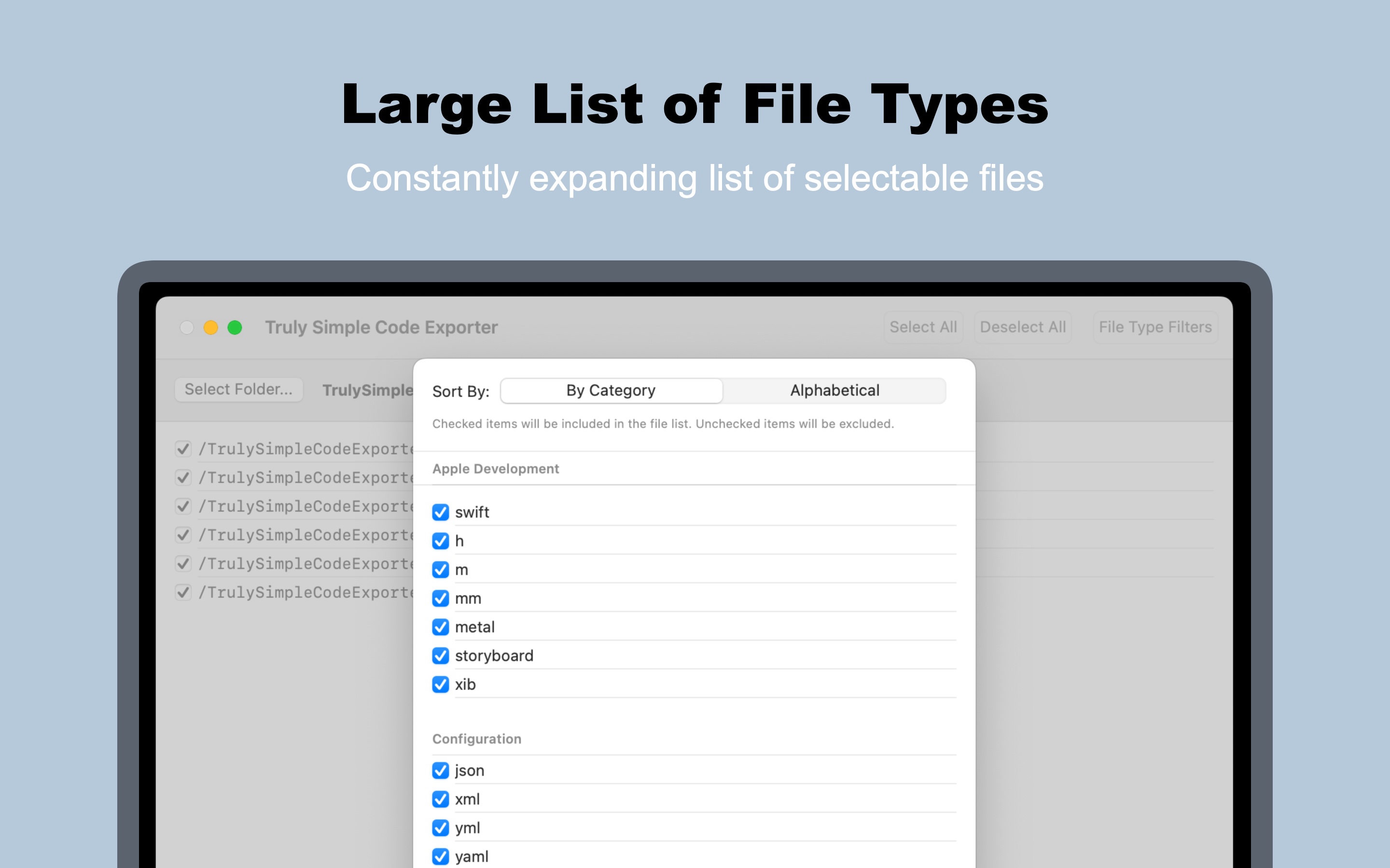 Truly Simple Code Exporter screenshot 4