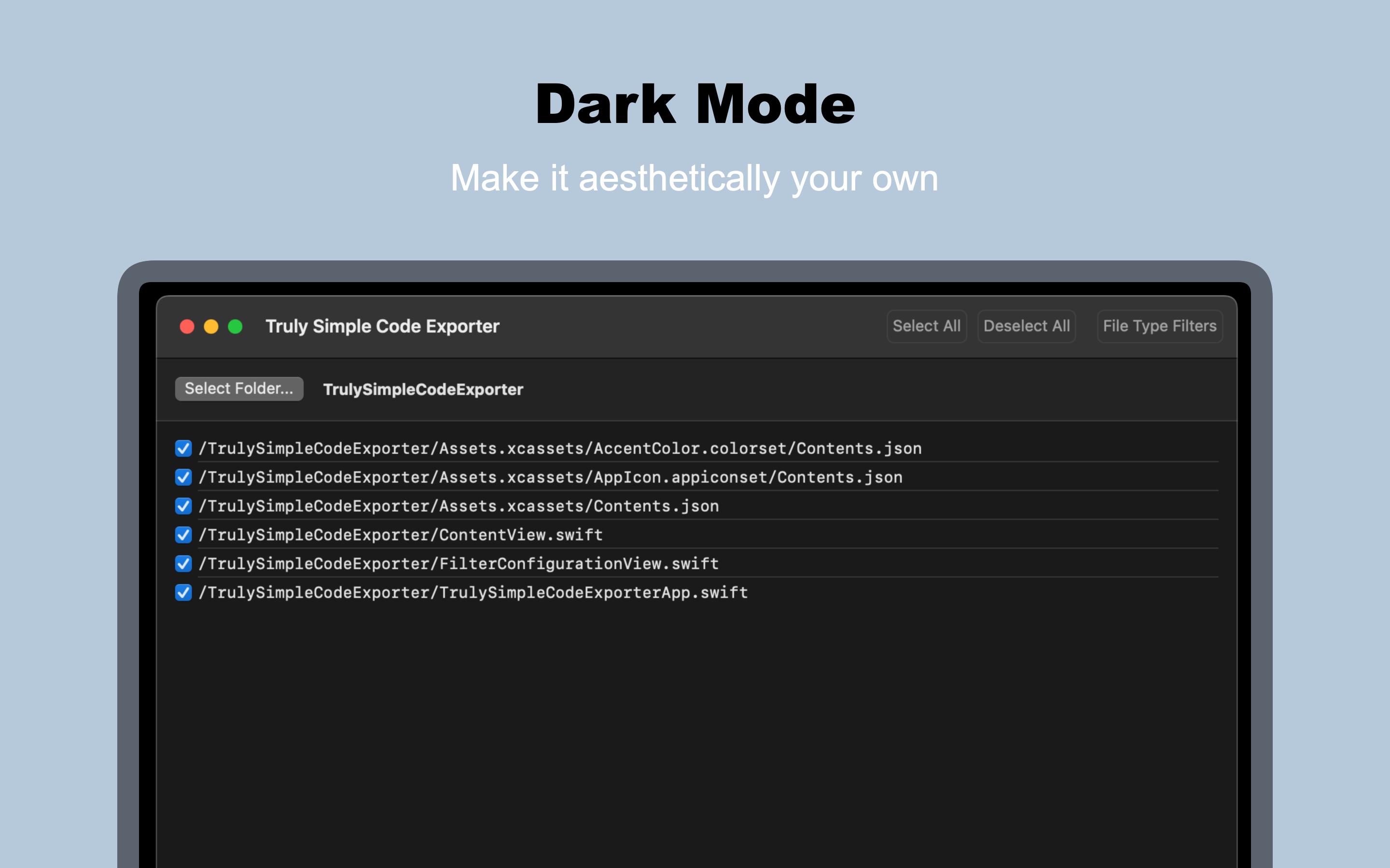 Truly Simple Code Exporter screenshot 5