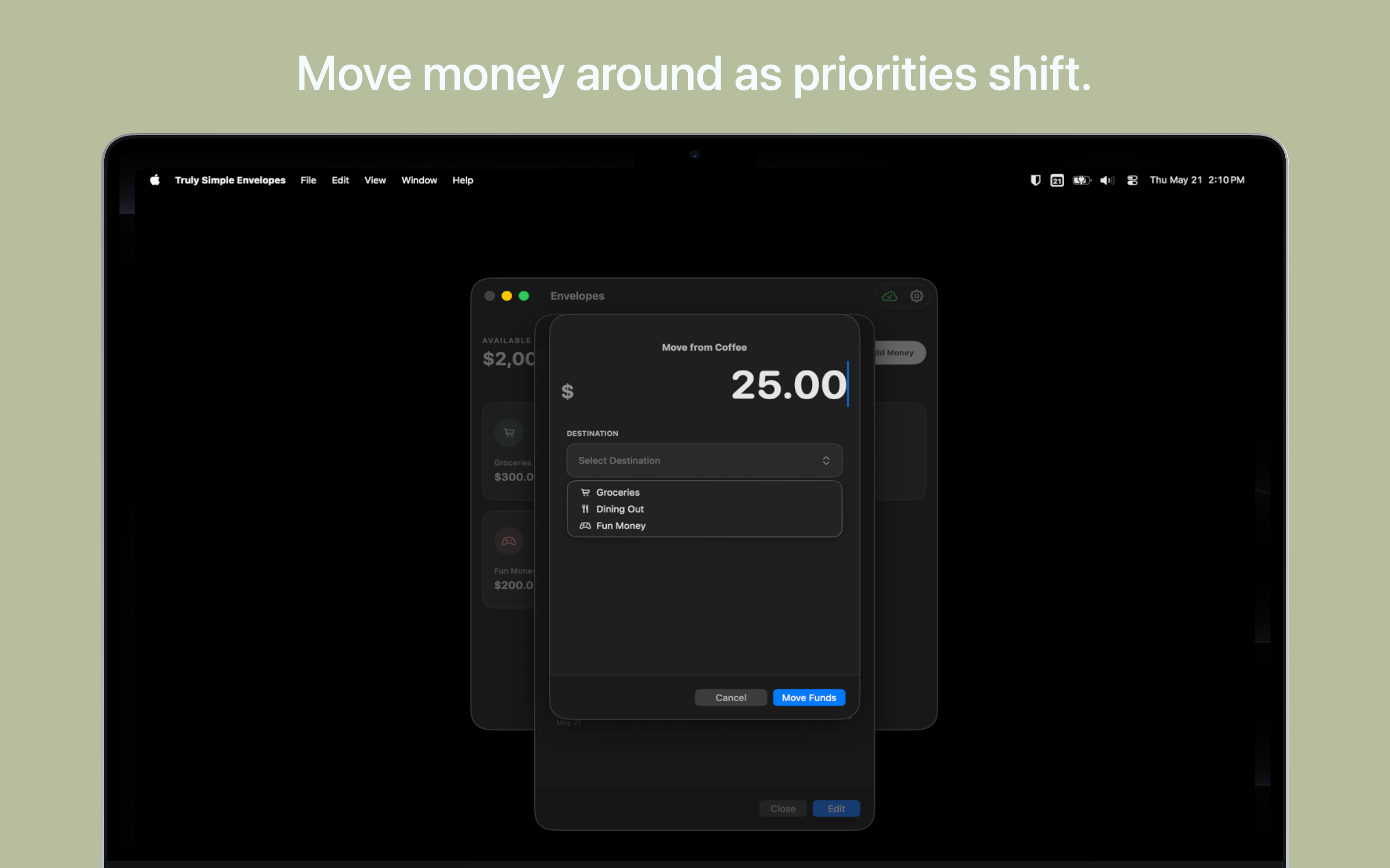 Truly Simple Envelopes MacOS screenshot 3