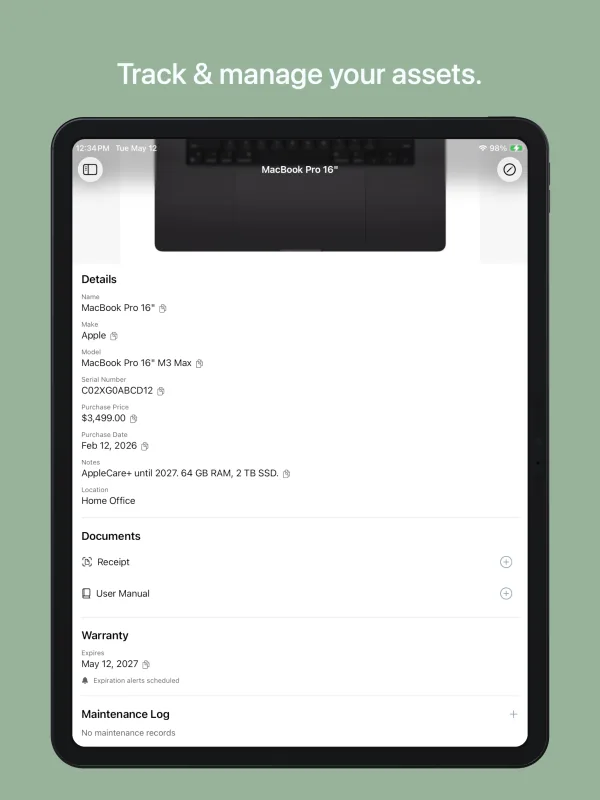 Truly Simple Inventory iPad screenshot 2