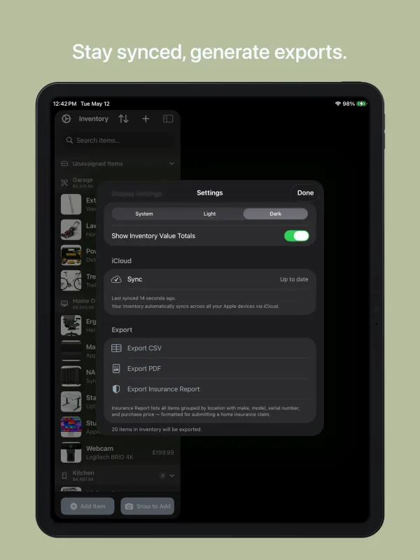 Truly Simple Inventory iPad screenshot 3
