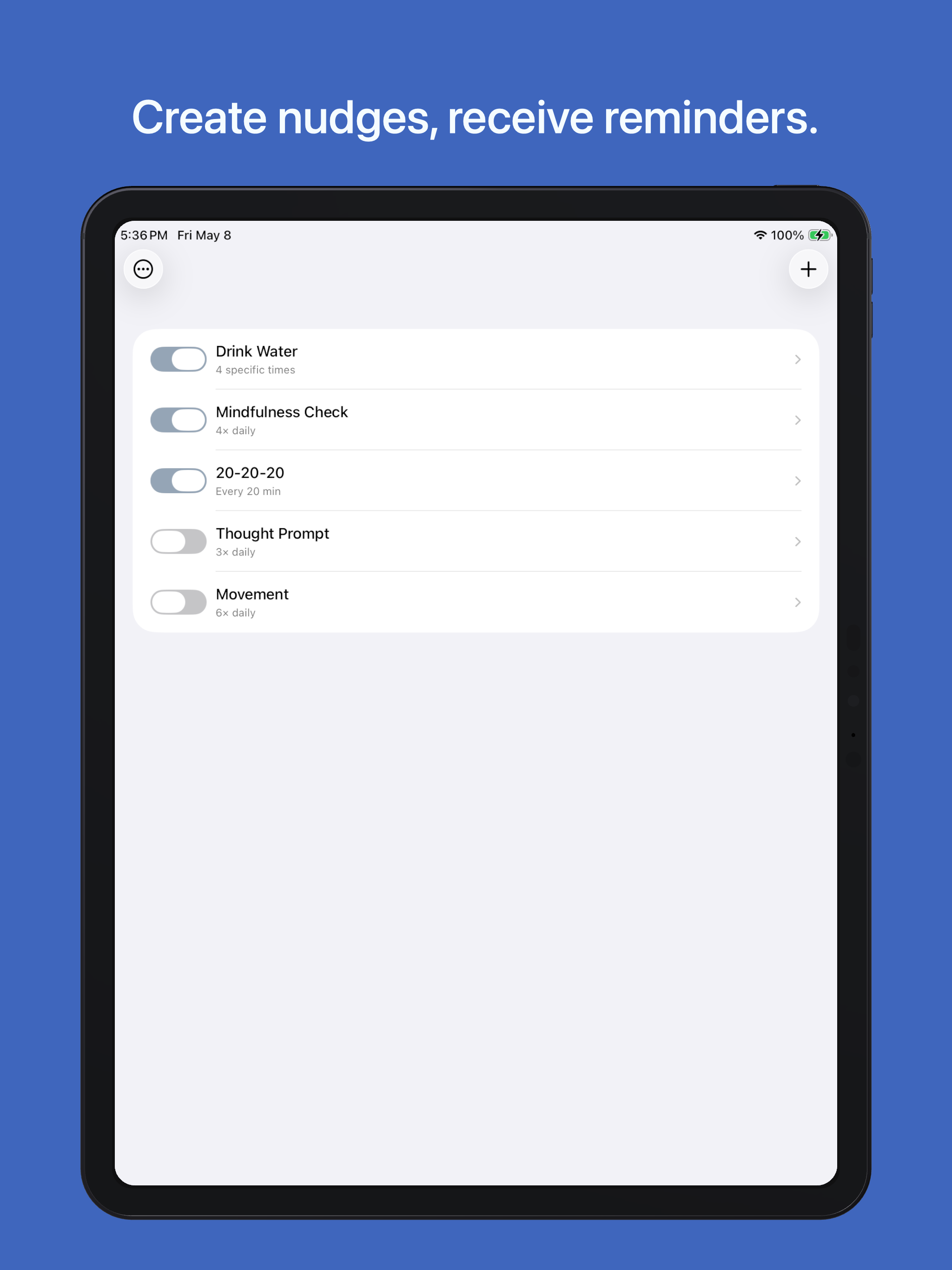 Truly Simple Nudges iPad screenshot 1