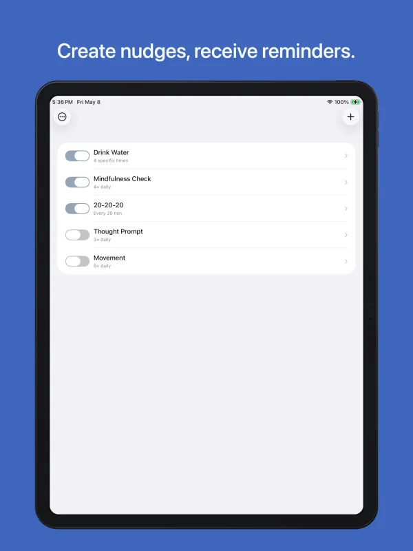 Truly Simple Nudges iPad screenshot 1