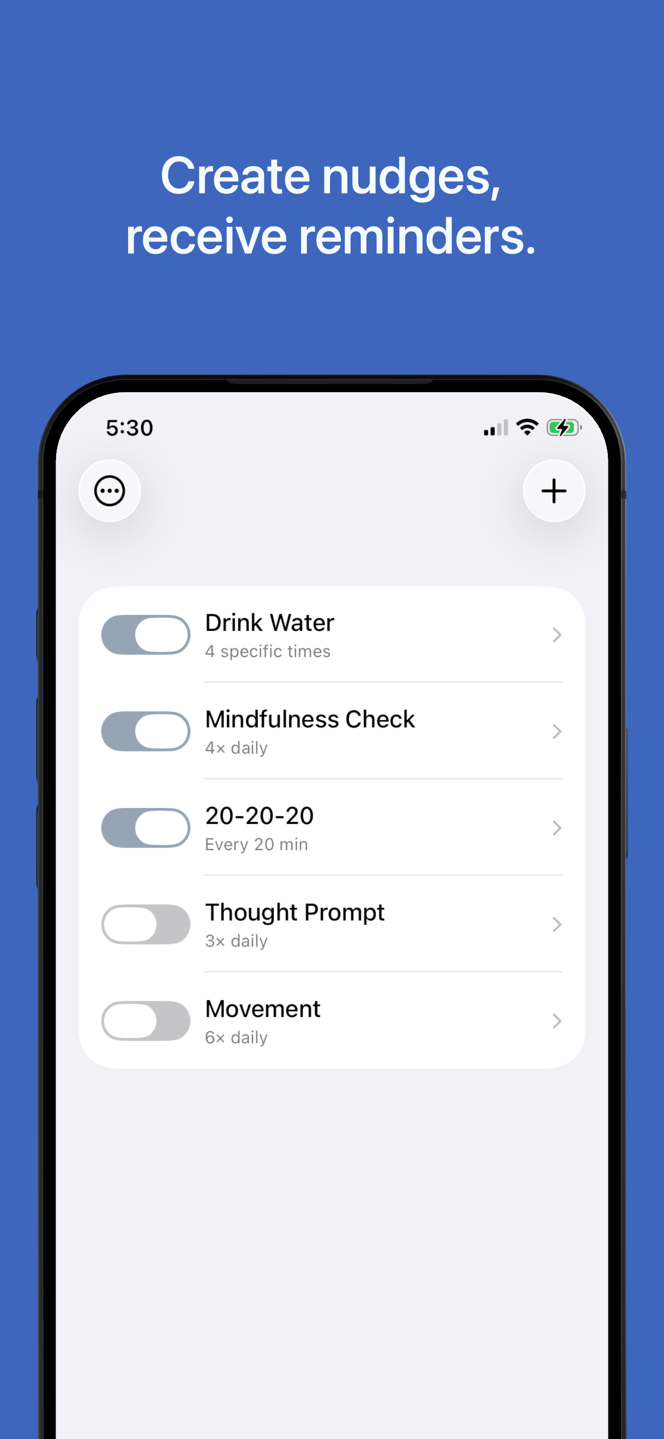 Truly Simple Nudges iOS screenshot 1