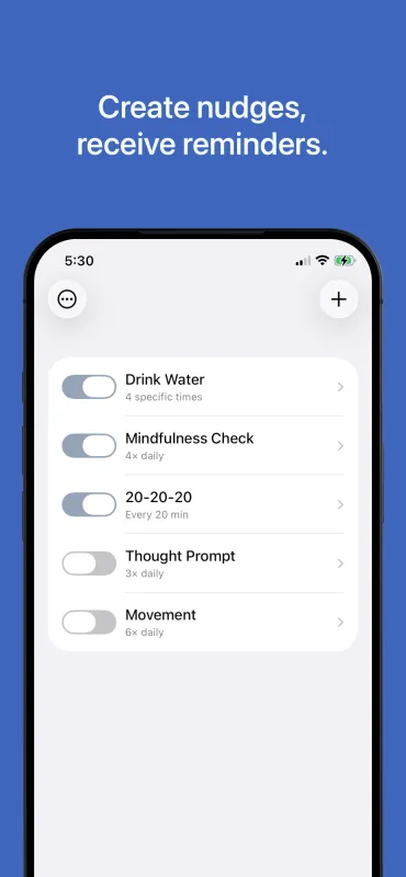 Truly Simple Nudges iOS screenshot 1