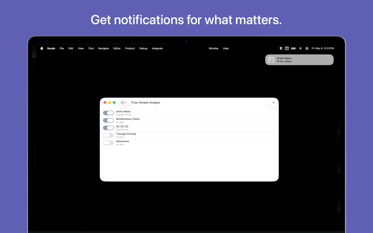 Truly Simple Nudges macOS screenshot 3
