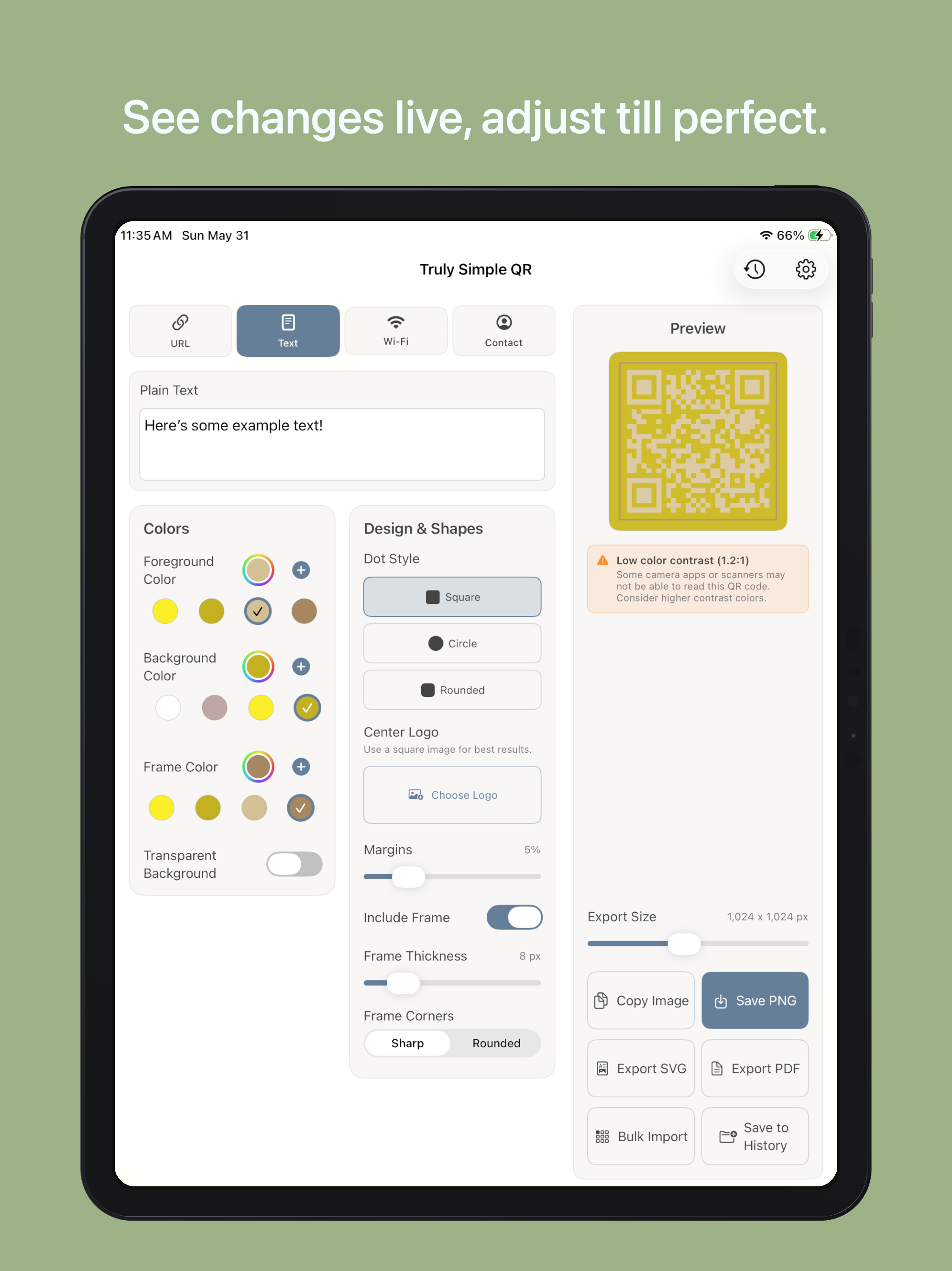 Truly Simple QR iPad screenshot 2