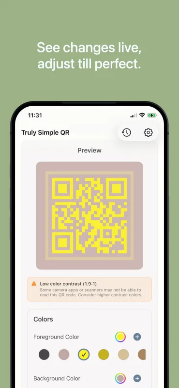 Truly Simple QR iOS screenshot 2