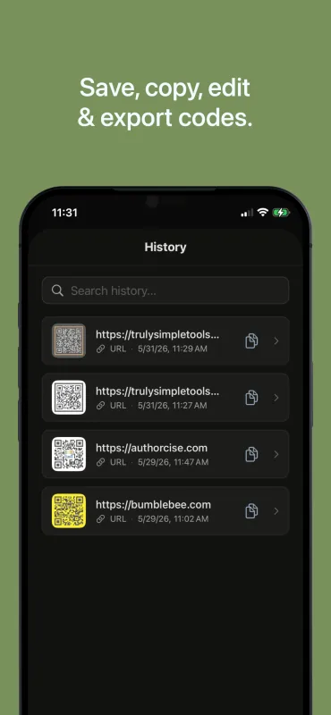 Truly Simple QR iOS screenshot 3