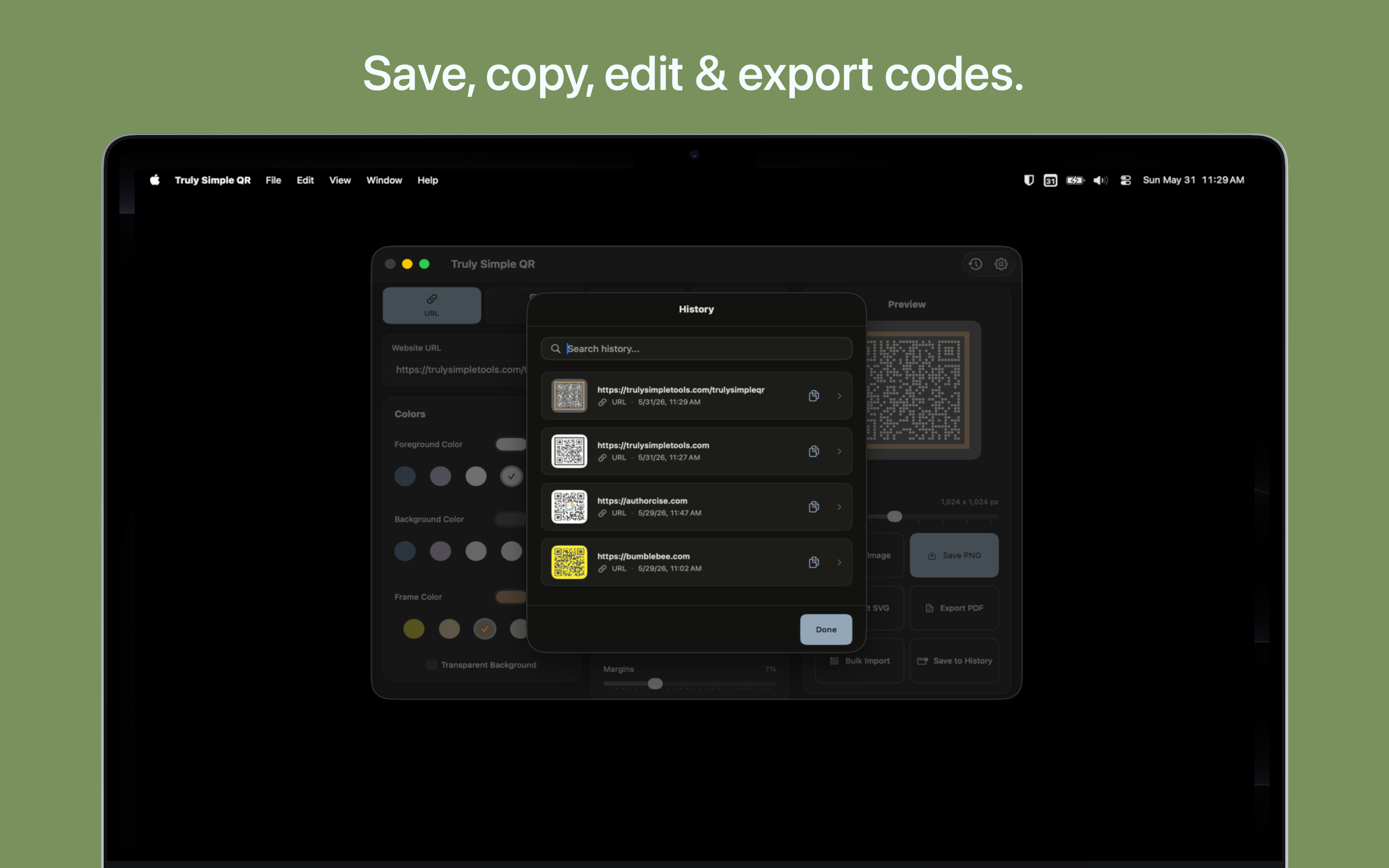 Truly Simple QR macOS screenshot 3