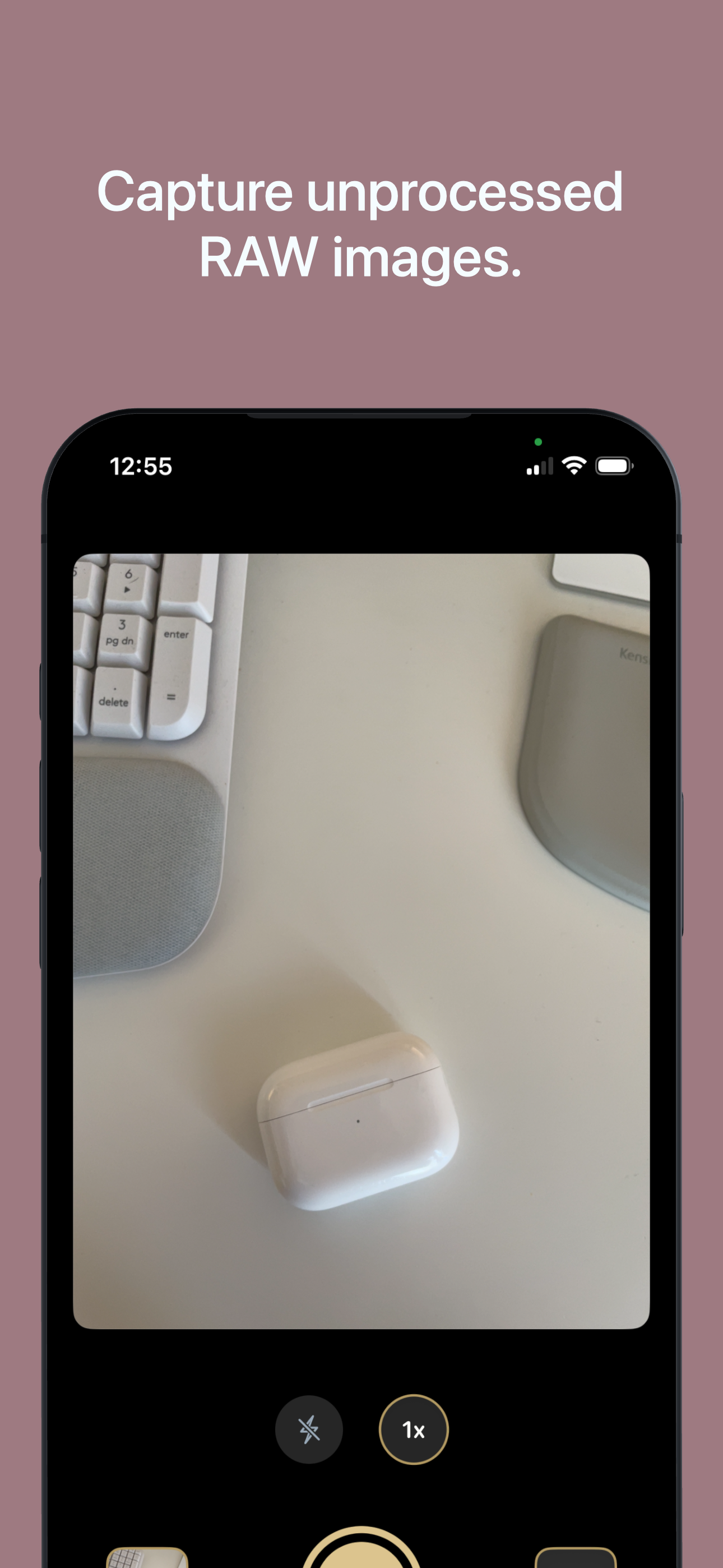 Truly Simple RAW Camera iOS screenshot 1