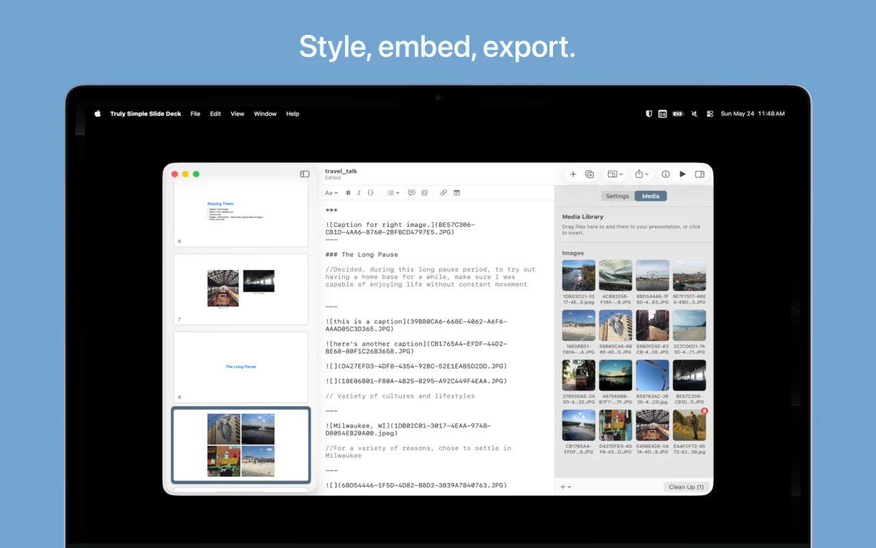 Truly Simple Slide Deck macOS screenshot 2