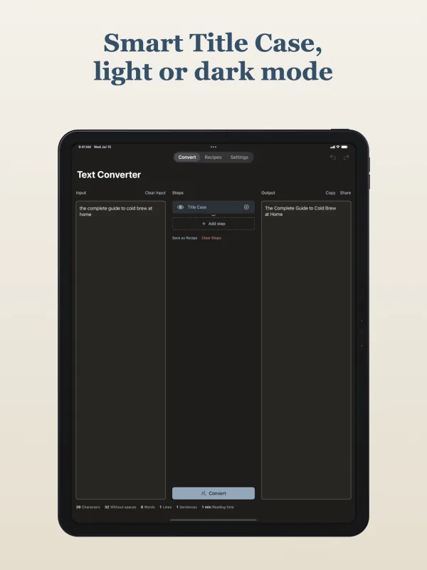 Truly Simple Text Converter iPad screenshot 6