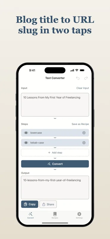Truly Simple Text Converter iOS screenshot 3