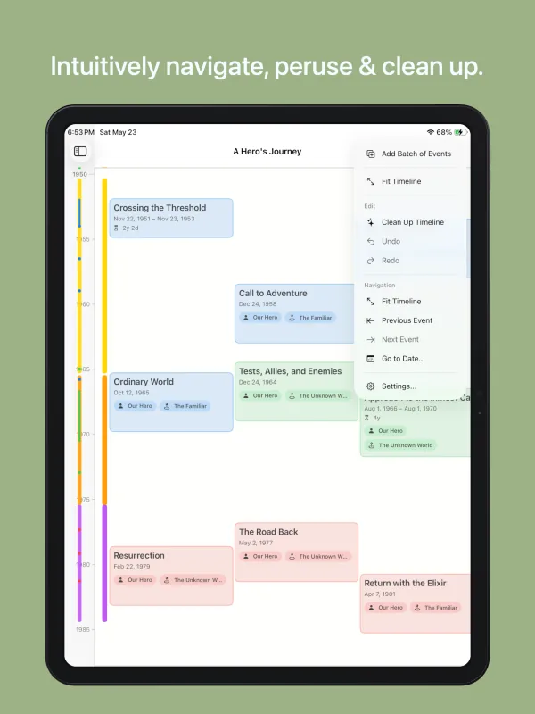 Truly Simple Timeline iPad screenshot 2