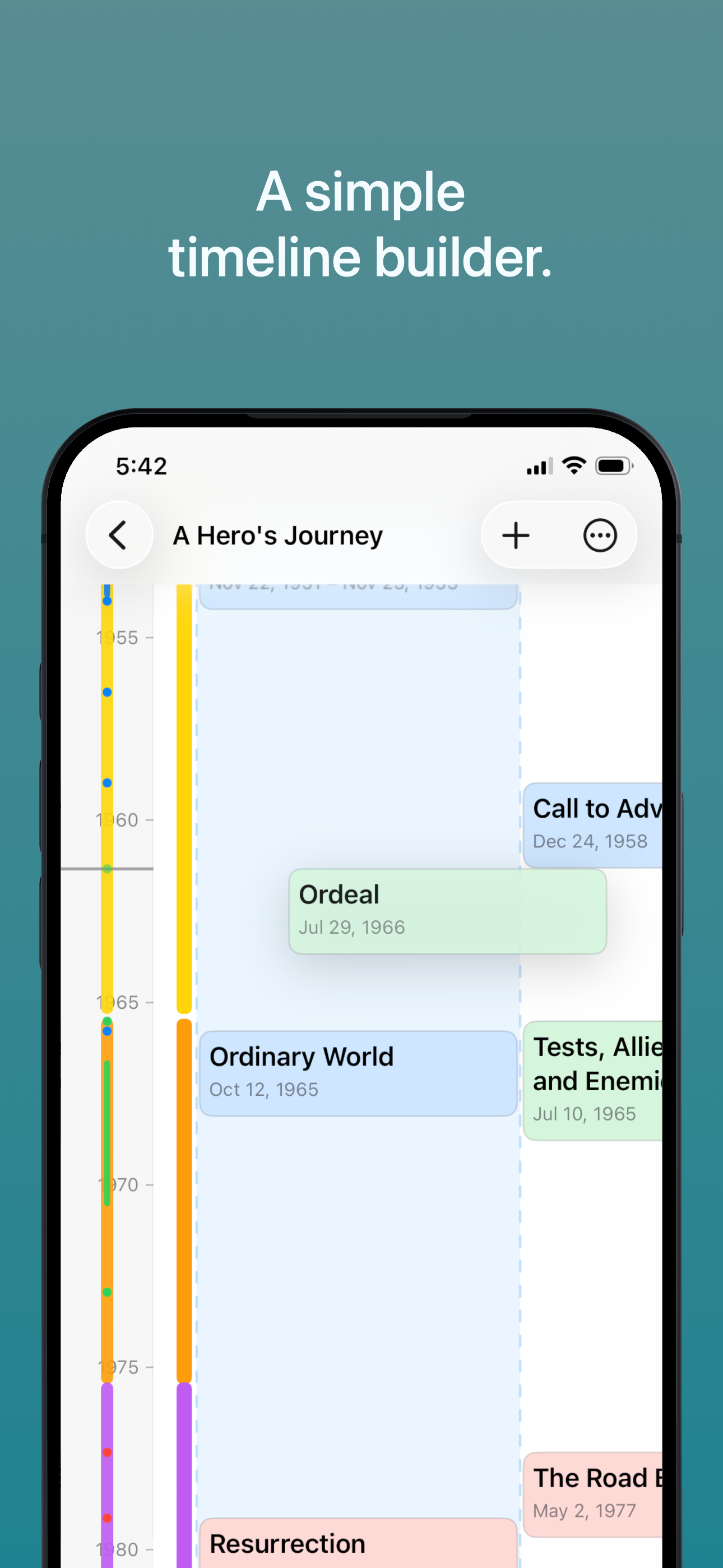 Trulys Simple Timeline iOS screenshot 1