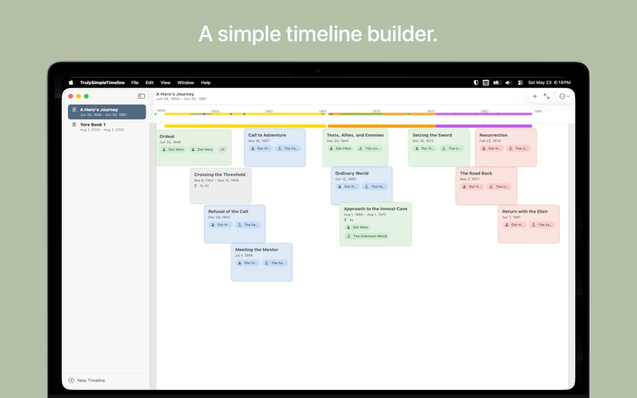 Truly Simple Timeline macOS screenshot 1